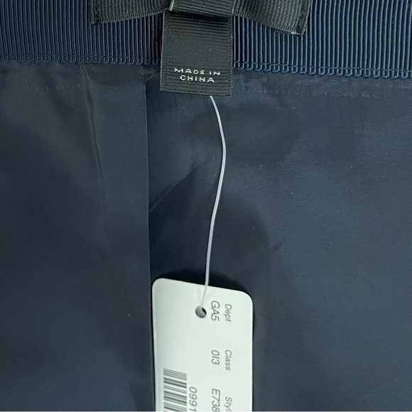 NWT J. CREW A-Line Striped Cotton Skirt Blue and White‎ Lined Size 2. - Picture 8 of 13